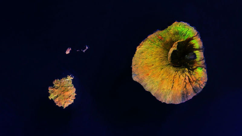 Satellitenbild von Fogo und Brava