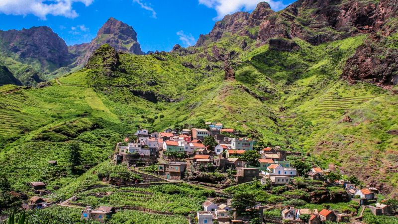 Grünes Tal rund um Ribeira Brava - Sao Nicolau