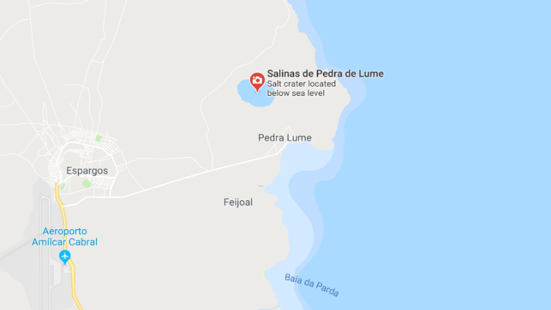 Karte Standort Pedra de Lume