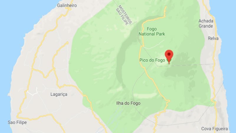 Karte Standort Pico do Fogo