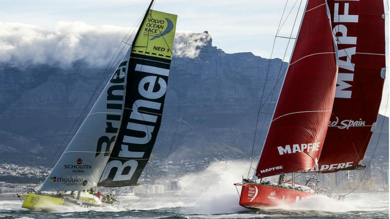 Volvo Ocean Race in der Nähe der Kapverdischen Inseln