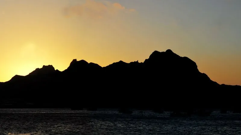 Sonnenuntergang am Monte Cara