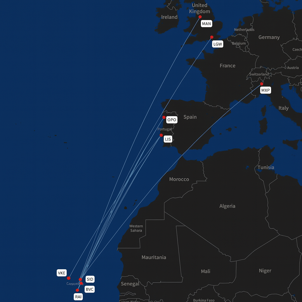 easyjet-route kapverden